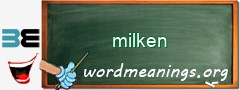 WordMeaning blackboard for milken